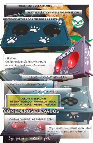 Comedero Elevado Para Perro